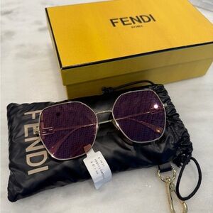 Fendi Baguette 59mm Geometric Subglasses